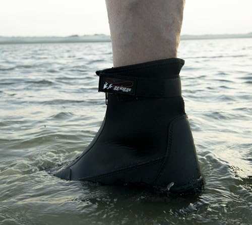 FROGG TOGGS Men's Aransas II Neoprene Wading Boots - Grey, Size 9, Waterproof Sand & Surf Fishing Shoes