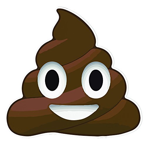 Funny Poop Emoji Car Decals - 2 Pack