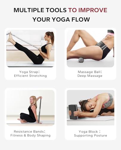 Yoga Blocks 2-Pack - 9x6x3in Non-Slip EVA Foam - Black/Gray