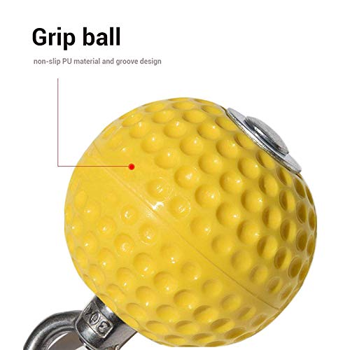 Lispeed Training Cannon Ball with Wrist Ball Pull-Up Fitness Equipment Training Holds Grips Pointing Grip Strength Training Ball (72 mm)