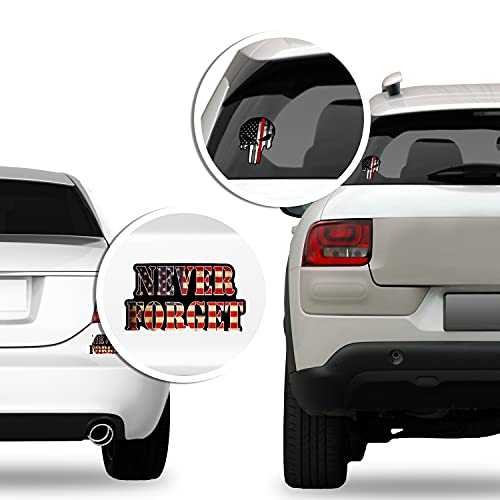 USA Flag Oval Sticker - 3x5 Inch Patriotic Vinyl Decal for Cars & Laptops