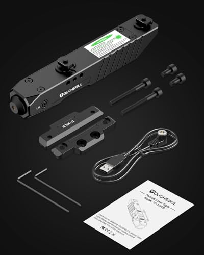 TOUGHSOUL Red Laser Sight for Rifles, Compatible with M-Lok & Picatinny Rails