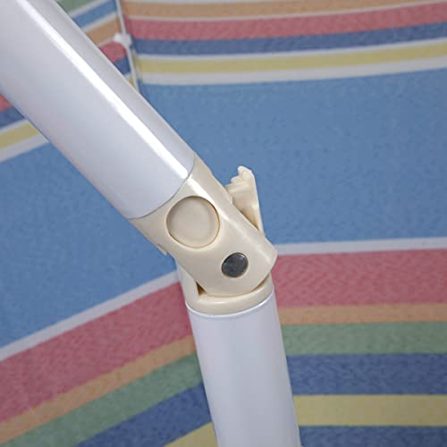Portable Beach Umbrella 5 Ft UV Sun Shade with Tilt & Carry Case
