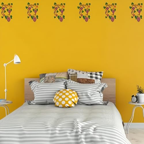 Grape Leaf Wall Stencils Template Reusable Spray PaintStencils for Craft Painting on Wood Craft Canvas Walls Wood Furniture Decorations DIY Scrapbooking, kbatuo-001