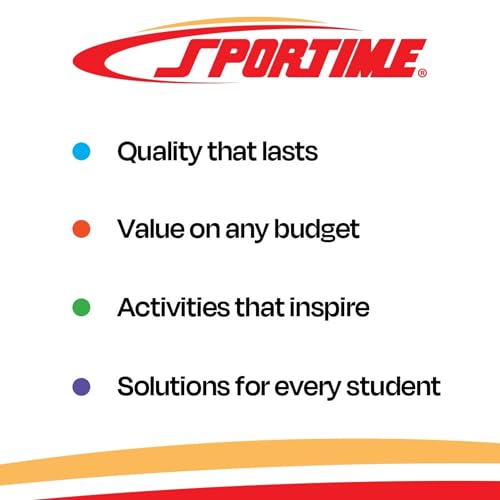 Sportime Elementary Shot Put Balls Set of 4 - 14 & 17.6 oz PVC Sports Equipment