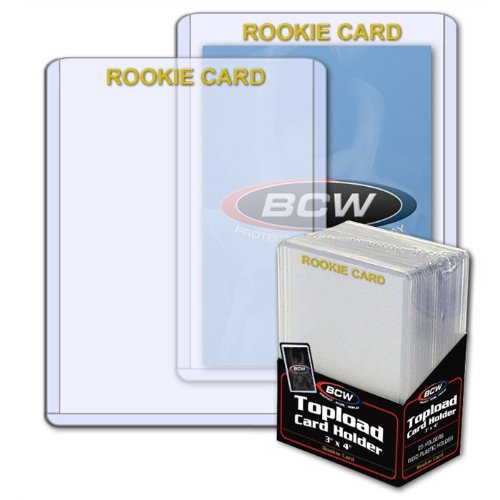 3x4 Top Loaders for Trading Cards - Rookie Imprinted Gold