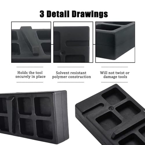 Reinforced Plastic Support Block for Smithing and Repair, Black