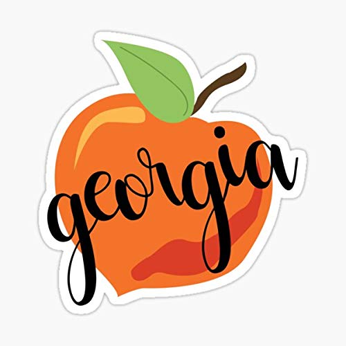 Georgia Peach Graphic Sticker - My Sticker Design
