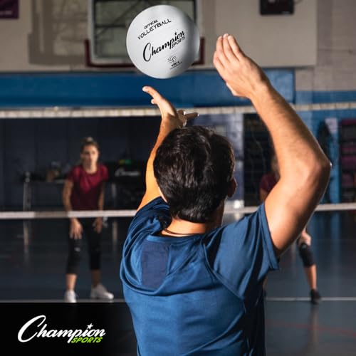 Rubber Volleyball - Official Size for Indoor/Outdoor Play, White