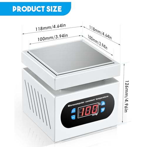 110V 350W Soldering Hot Plate LED Microcomputer Electric Preheat Soldering Station Welder Hot Plate Rework Heater Lab 100X100mm Plate