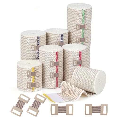 100 Pcs Skin Color Elastic Bandage Clips - Durable & Reusable