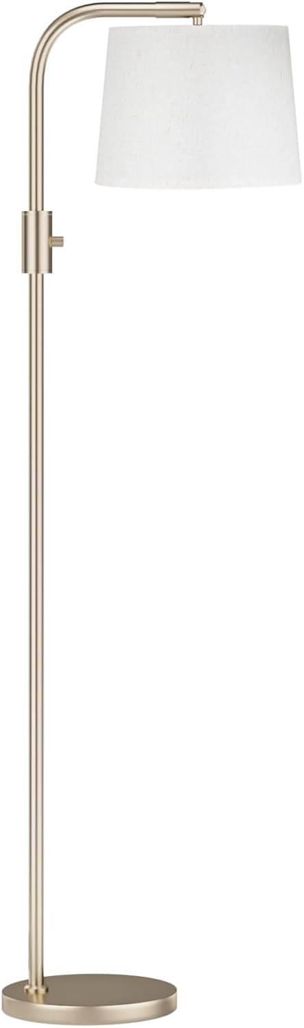 Modern Dimmable Floor Lamp with 9W LED Bulbs - Stylish Standing Light for Living Room & Bedroom (Gold & White)