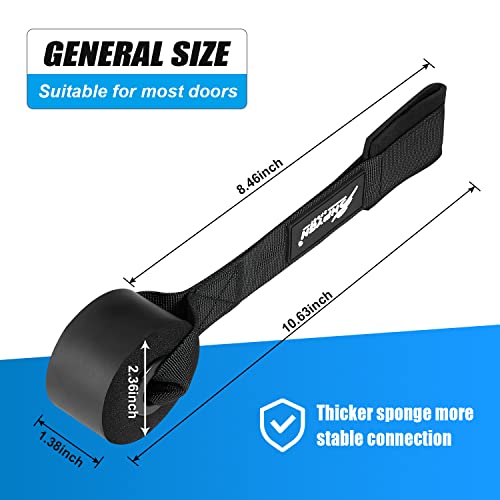 Heavy Duty Door Anchor for Resistance Bands - Black
