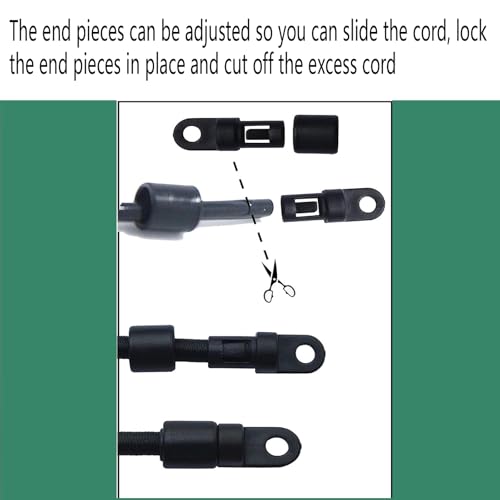 Kayak Bungee Paddle Holders - 2 Pack Paddle Clips with Screws