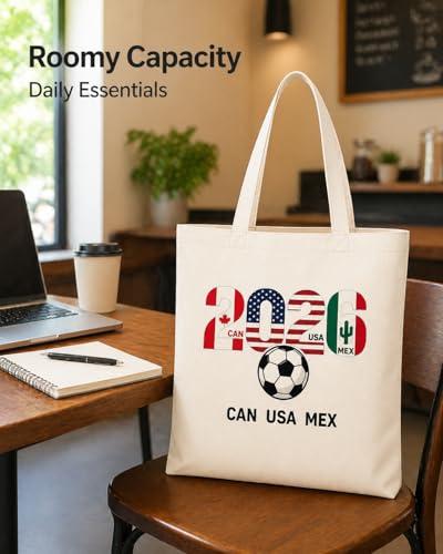 Soccer Fan Tote Bag - 2026 World Cup Transparent Green - Off-White