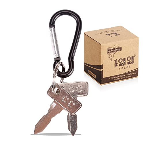 Golf Cart Ignition Key Set for Club Car DS 1982-Up - 2 Pack