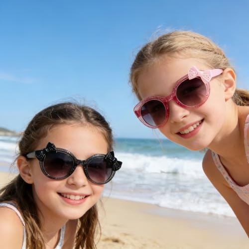 Heart Shaped Sunglasses - 4 Pack in Black, Pink, Purple, Blue