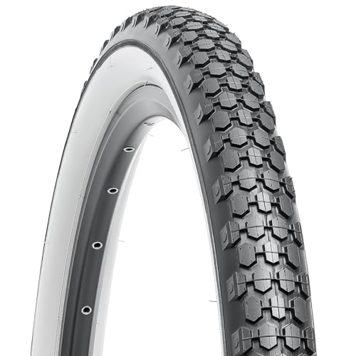 YunSCM 2-Pack 24x2.125 White Wall Bike Tires for Mountain, Gravel & Hybrid Bikes