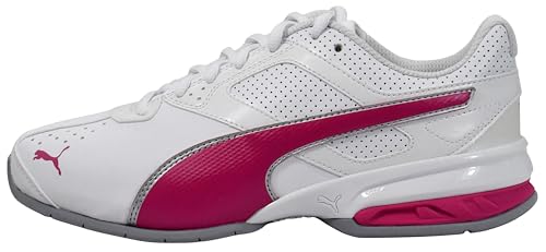 PUMA Women's Tazon 6 Sneakers Fuchsia Purple & Silver, Run & Sport