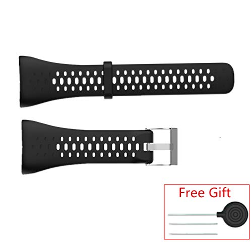 Silicone Watch Strap for M400 and M430 GPS Running Watches - Sport Black