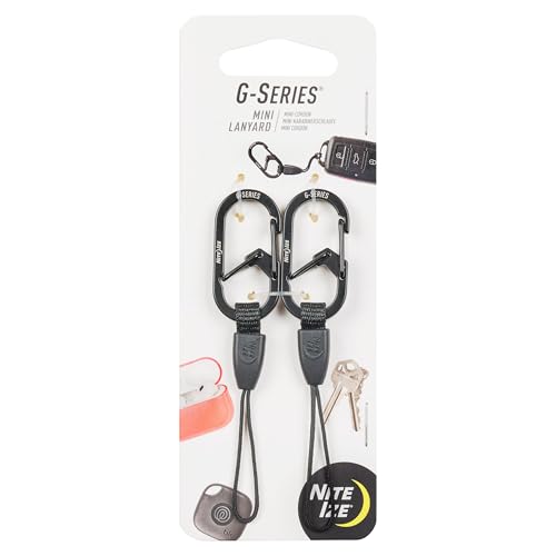 Nite Ize G-Series Mini Lanyard with Dual Chamber Carabiner — 2 Pack
