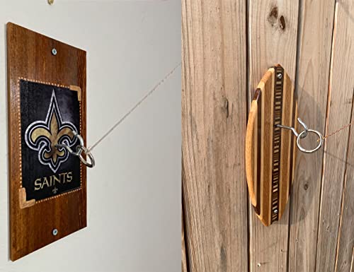 DIY Hook and Ring Toss Game Kit - Heavy-Duty Hardware Included