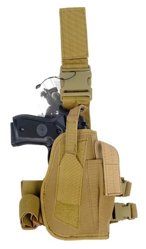 1000D Nylon Drop Leg Pistol Holster with Adjustable Strap