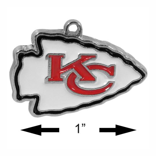 Kansas City Chiefs 2-Inch Hoop Earrings with Team Charm