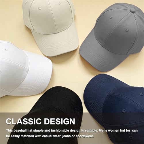 Doitory Vintage Adjustable Baseball Cap for Men & Women - Black