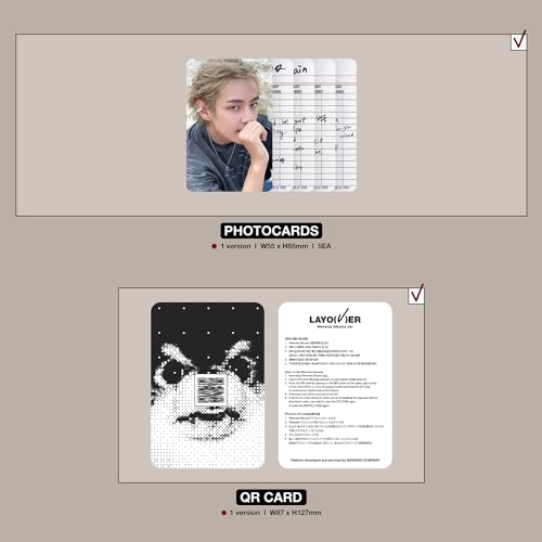 HYBE WEVERSE Album V Edition with Box, Photobook, Photocards & QR Card