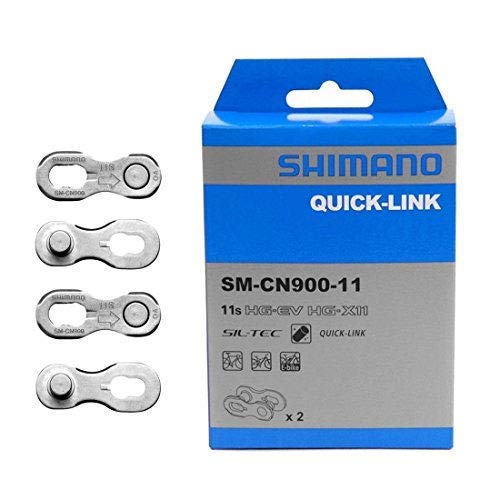 Shimano 11 Speed Chain Quick-Link Connector SM-CN900 Silver 2 Pairs