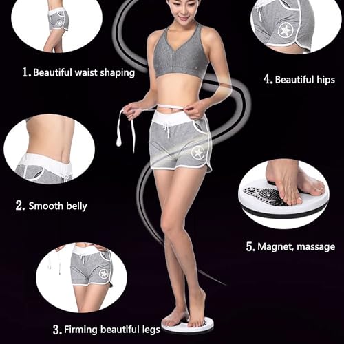 Twisting Ab Disc Board with Handles - Adjustable Waist Trainer - Black