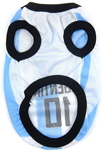 World Cup Soccer Jersey for Dogs - Blue, Small Size