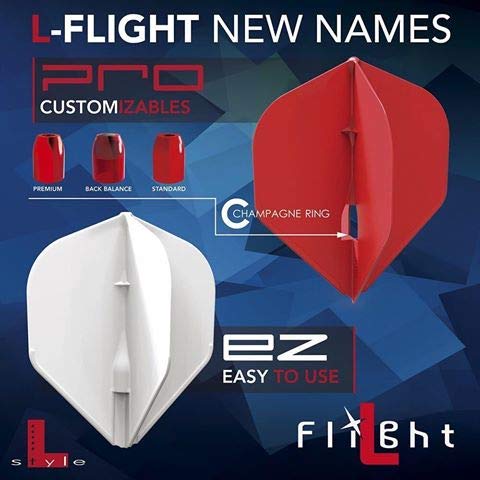 Plastic Champagne Rings for L-Style PRO Dart Flights - Clear