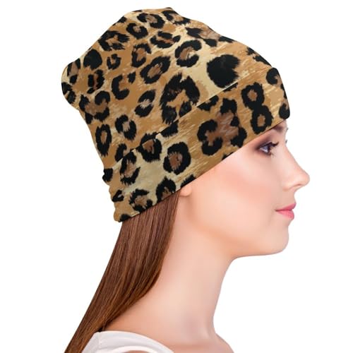 Chemo Headwear Beanie - Slouchy Cap for Women - Yellow & Black