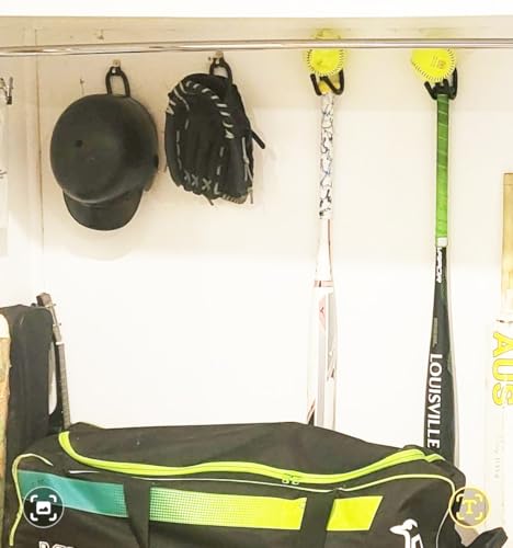 Baseball Bat Wall Rack - 2 Pack Vertical Display Stand