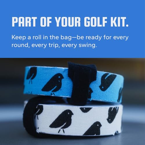 4-Way Stretch Golf Sports Tape - Waterproof Finger Protection, 110 Pre-Cut Strips