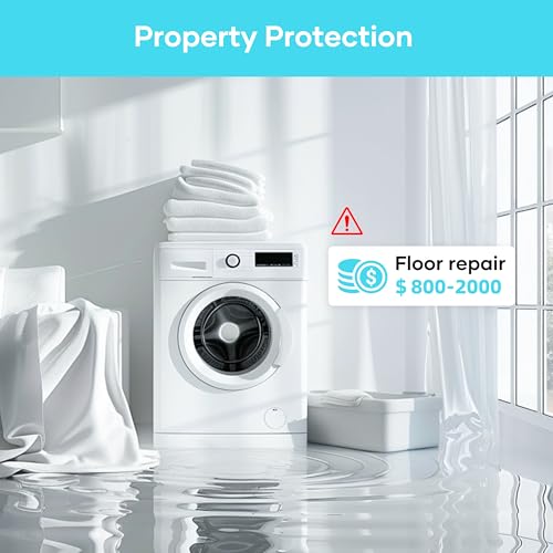 Water Leak Detector 3 Packs, Lound Sound Sensor Alarm, Home Water Flooding Monitor Sink Overflow Monitoring Wet Moisture Alert Pipe Leakage Drip Detection Warning for Basement, Laundry, Bathroom