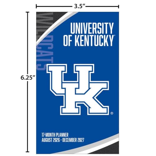 Kentucky Wildcats 2027 Pocket Planner - 17-Month Calendar