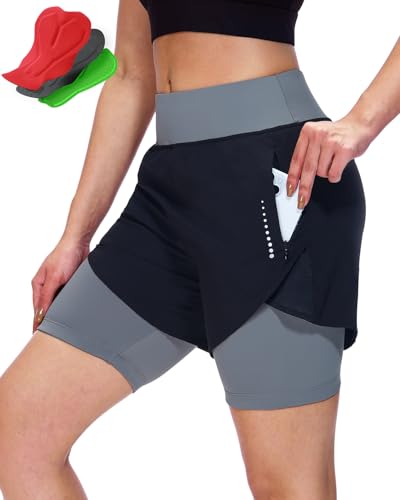 Women’s Padded Cycling Shorts with Pockets - Comfortable Bike Shorts for Women