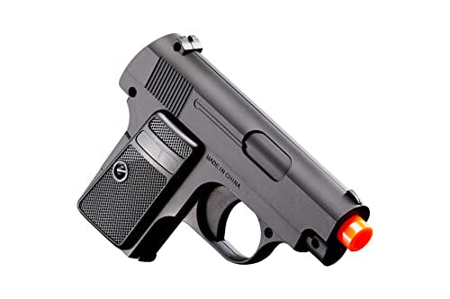Lightweight Dual Airsoft Spring Pistols - Gold & Black