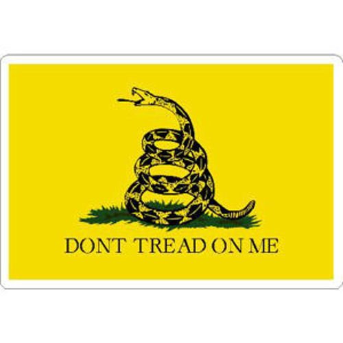 Don't Tread On Me Gadsden Flag Vinyl Sticker - 2x3 Inches