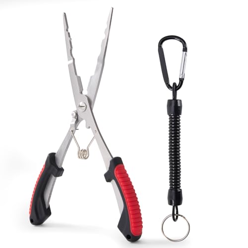 Stainless Steel Fishing Pliers with Ergonomic Handle