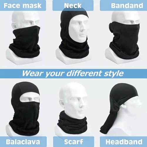 Full Face Balaclava Ski Mask - Breathable Neck Cover - Pink