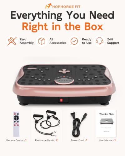 Vibration Plate Exercise Machine for Weight Loss - Rose Gold