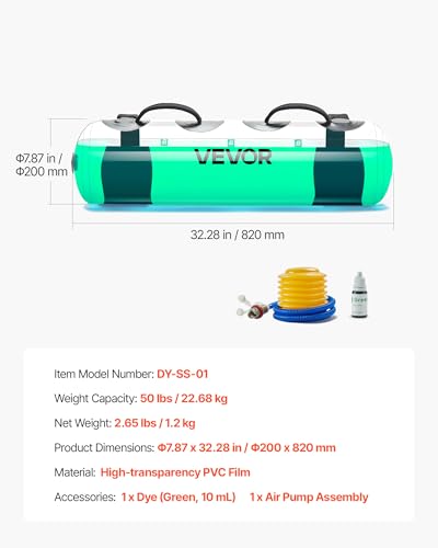 50 lbs Water Weights Aqua Bag - Adjustable Portable Fitness Equipment