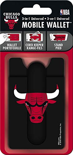 NBA Chicago Bulls Silicone Mobile Phone Wallet with Kickstand and Card Holder