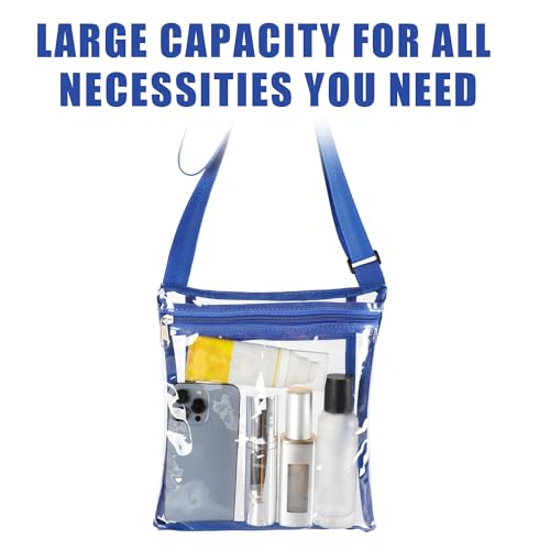 Clear Stadium Event Bag for Women - Blue