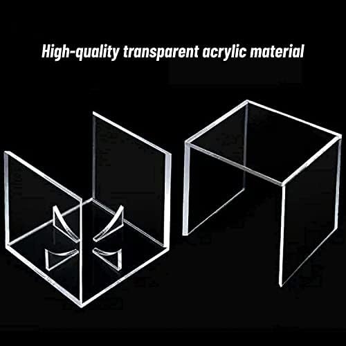 Clear Display Case - 12 Pack UV Protected Acrylic Boxes for Baseball Memorabilia & Autograph Balls