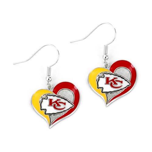 Swirl Heart Earrings - Lightweight Dangle Design for Everyday Wear